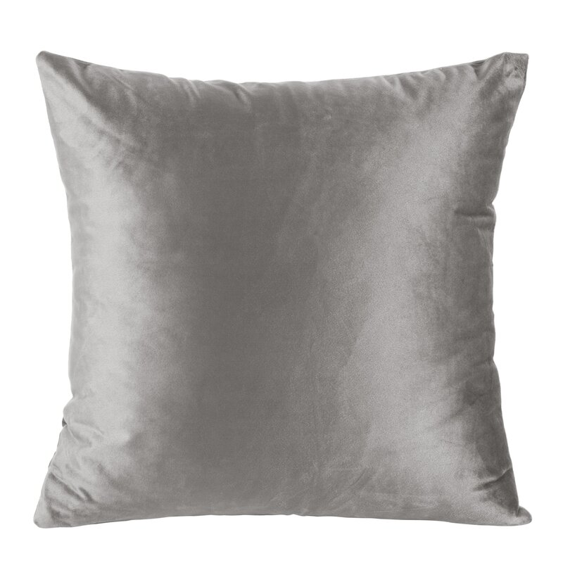 Poszewka velvet Rossa stalowa 40 x 40 cm – doda przytulności
