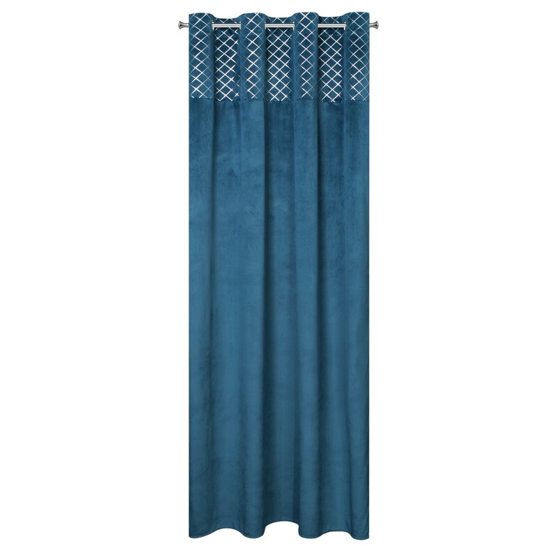 ZASŁONA GOTOWA HAZEL 140 X 250 CM GRANATOWY