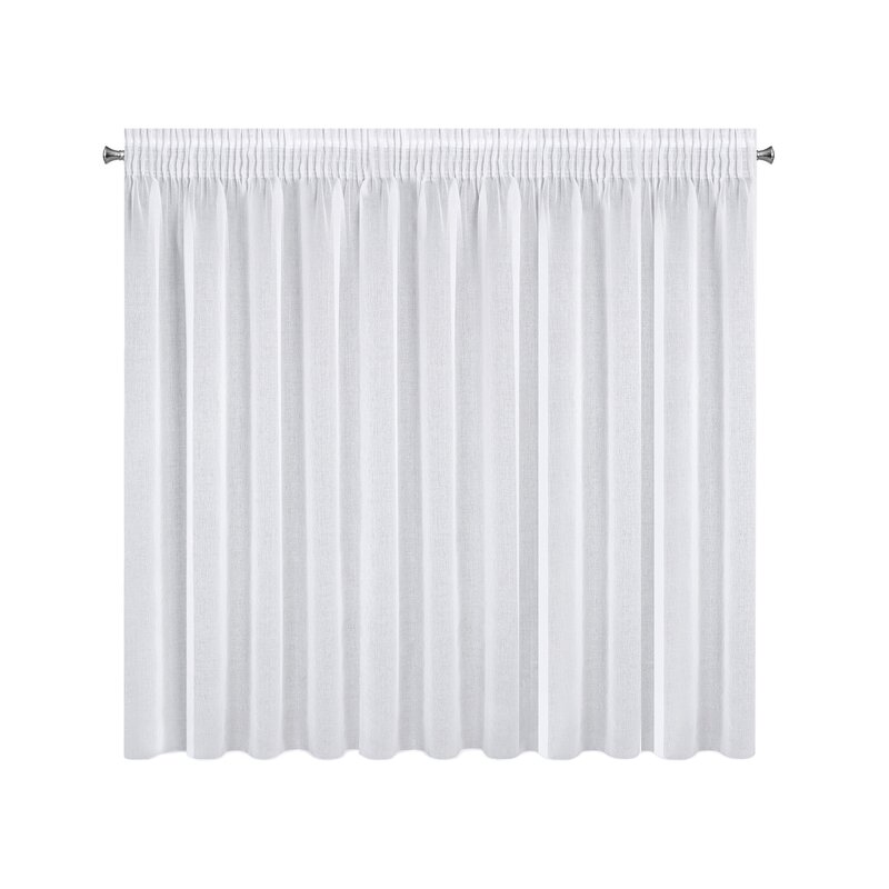 Firana gotowa Elpidia biała 350 x 150 cm – subtelnie rozjaśnia
