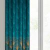Zasłona gotowa LC/LOTOS1 turkusowa 140x250 cm – wprowadza luksus