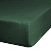 Prześcieradło z gumką jersey D91 butelkowy zielony 180 X 200 X 30 cm – miękkie i elastyczne