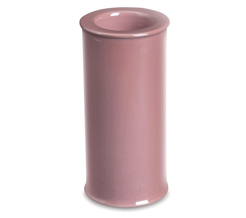 Świecznik ceramiczny różowy fi 7 x 15 cm – stworzy magiczny nastrój
