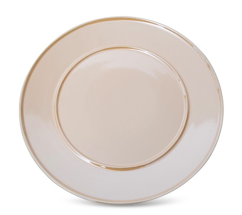 Patera dekoracyjna Simona6 beżowa fi 30 x 2 cm – idealna na owoce