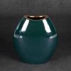 Wazon ceramiczny Amora2 zielony 14 x 7 x 16 cm – na suszone kwiaty