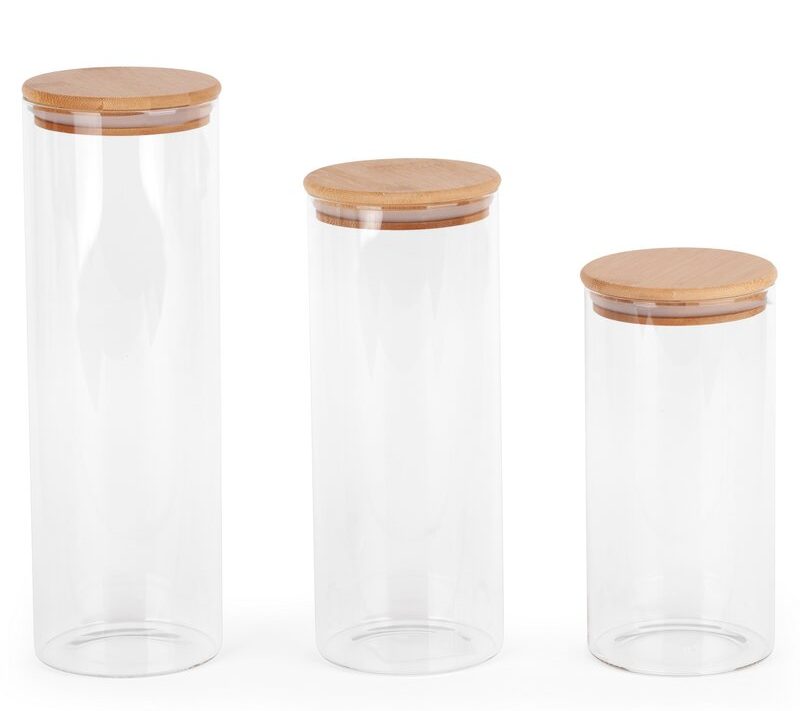Pojemnik dekoracyjny Pola transparentny 30 x 31 x 10 cm – do kuchni i łazienki