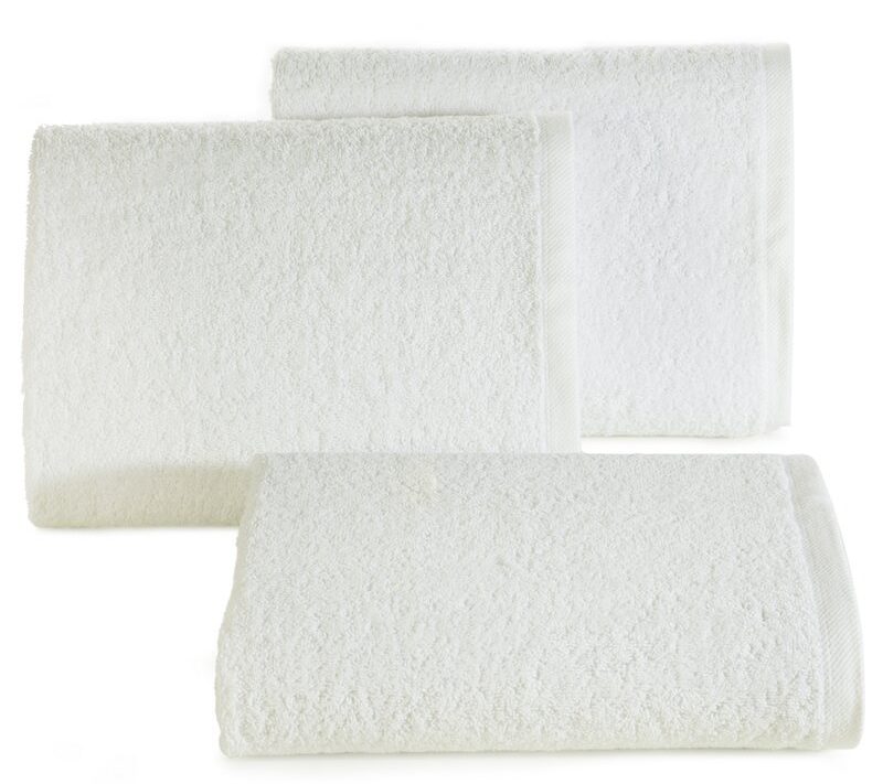 Ręcznik gładki biały 50 x 90 cm – miękki i chłonny