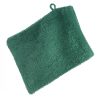 Ręcznik gładki ciemnozielony 16 x 21 cm – delikatny dla skóry