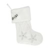 Skarpeta świąteczna Snow jasnoszara 50 cm – idealna dekoracja