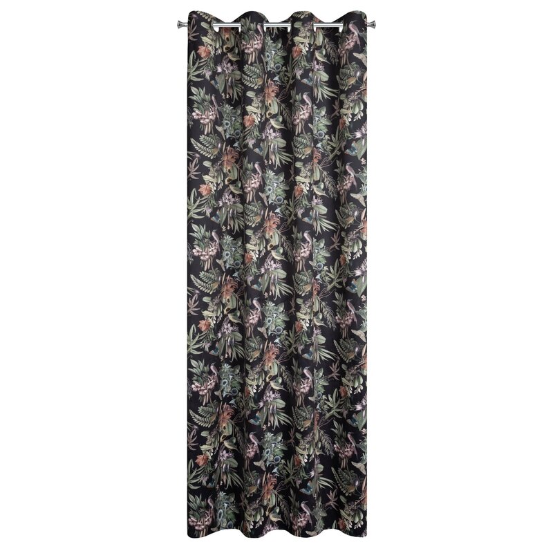 Zasłona gotowa Becky czarna 140 x 250 cm – zaciemnia pomieszczenie