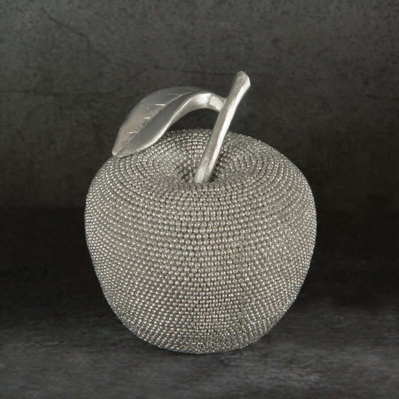 Figurka ceramiczna Eldo srebrna 12 x 12 x 13 cm – stylowa ozdoba