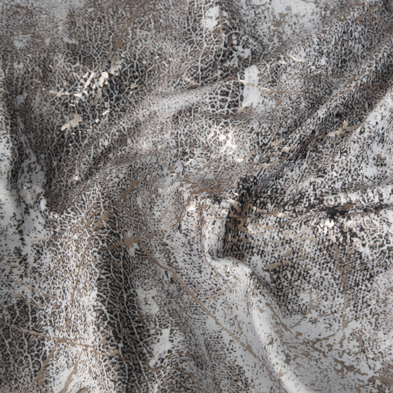 Zasłona gotowa stalowa 140 x 250 cm – zaciemniająca i stylowa