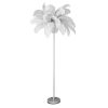 Lampa stojąca Feri srebrna 95 x 95 x 180 cm – wprowadza nastrój