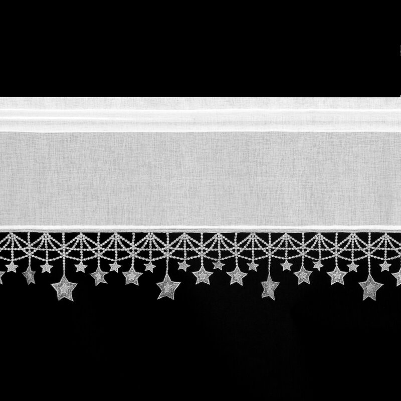 Zasłona świąteczna SW/XMAS/FIR biała 90x150 cm – idealna na Boże Narodzenie