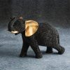 Figurka ceramiczna Eldo czarna 12 x 24 x 19 cm – doda blasku wnętrzu