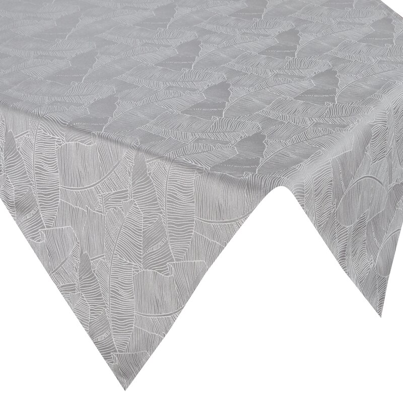 Obrus żakard ISLA srebrny 85 x 85 cm – dodaje blasku wnętrzu
