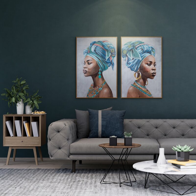 Obraz ręcznie malowany szary 80 X 120 cm – doda stylu i harmonii