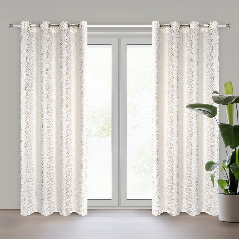 Zasłona gotowa SEMI biała 140 X 250 CM – pięknie filtrująca światło