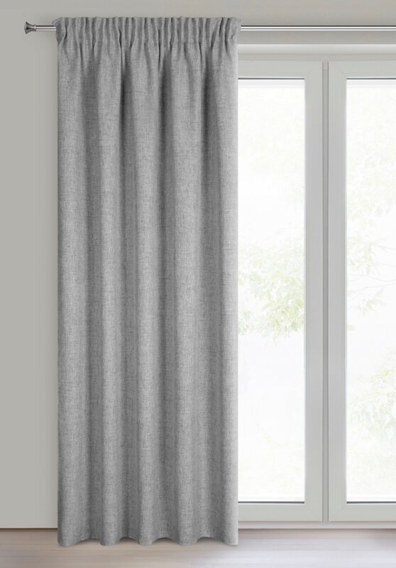 Zasłona gotowa Jula2 srebrna 140 x 270 cm – zapewnia prywatność