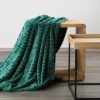 Koc flano Cindy6 ciemnozielony 170 x 210 cm – miękki i ciepły