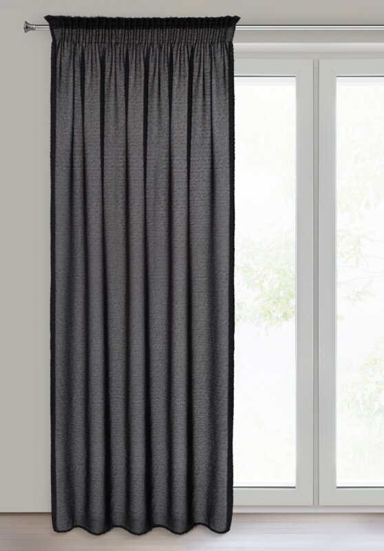 Zasłona gotowa Agis czarna 140 X 270 cm – dla spokoju i prywatności