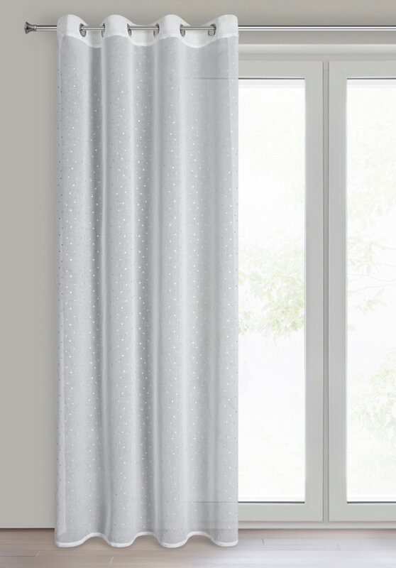 Firana gotowa Gina biała 140 x 250 cm – rozprasza światło