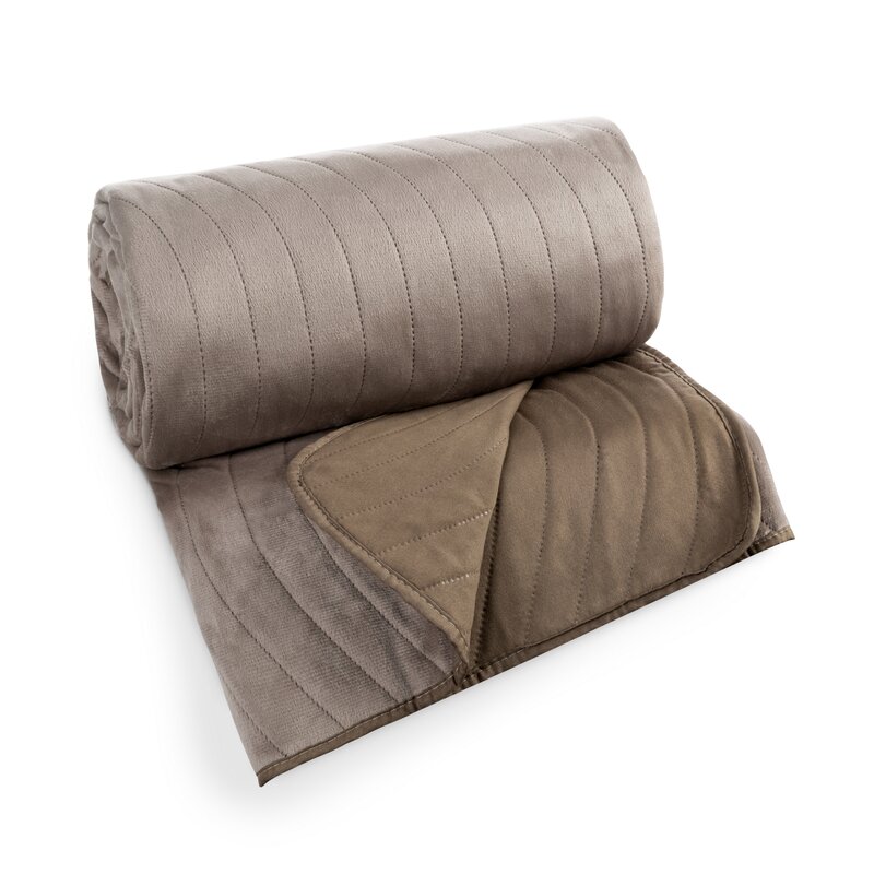 Narzuta welurowa Luiz10 beżowa 170 x 210 cm – dodaje miękkości