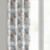 Zasłona gotowa Anett kremowa 140 X 250 cm – z kwiatowym wzorem