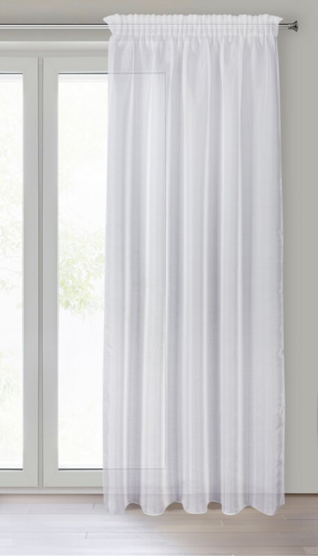Firana gotowa Alia biała 140 x 270 cm – rozświetla wnętrze