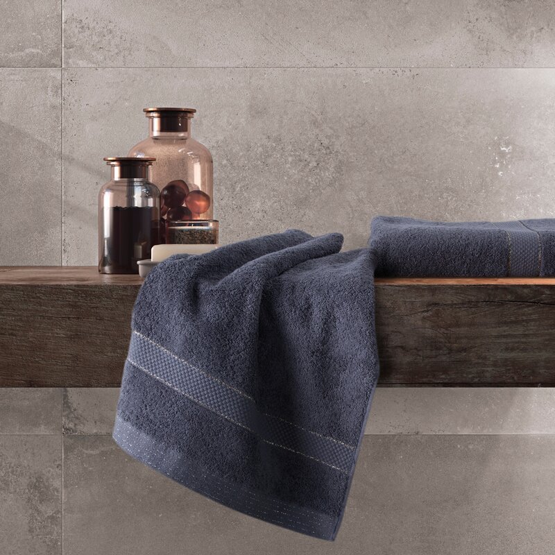 Ręcznik frotte BARI musztardowy 30 X 50 CM – miękki, z nicią Lurex