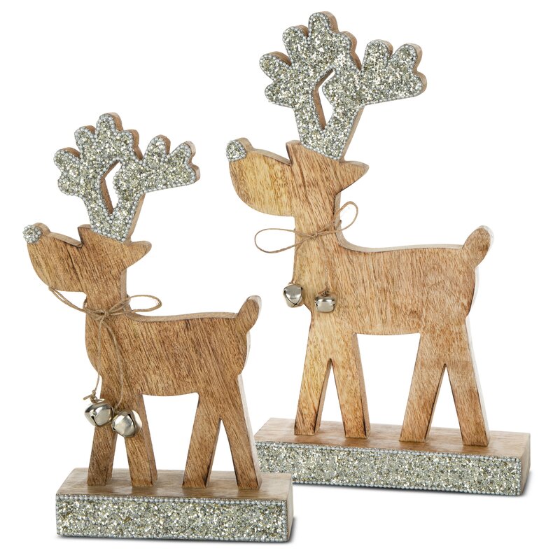 FIGURKA ŚWIATECZNA D23 18 X 5 X 30 CM BRĄZOWY