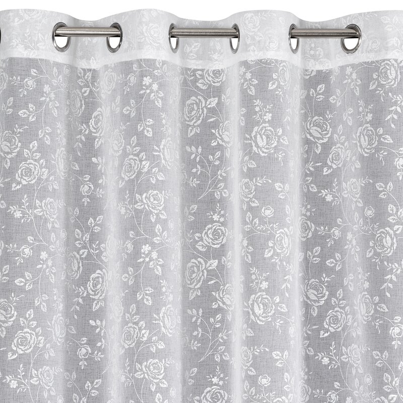 Zasłona gotowa Holly biała 140 X 250 cm – subtelnie filtruje światło
