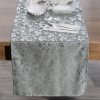 Obrus Simona srebrny 40 X 180 CM – efektowny połysk