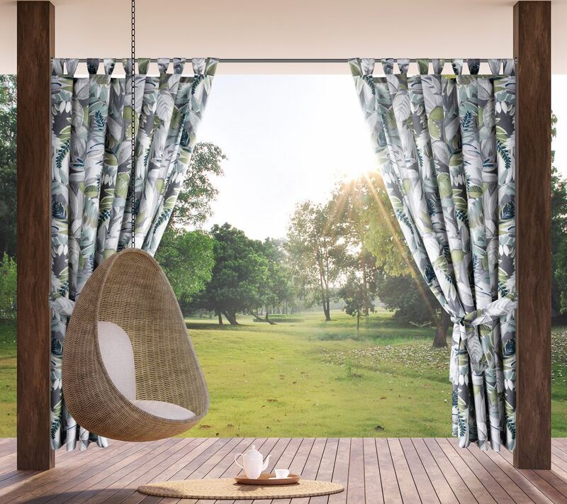 Zasłona gotowa Garden zielona 155 x 240 cm – ochrona przed słońcem
