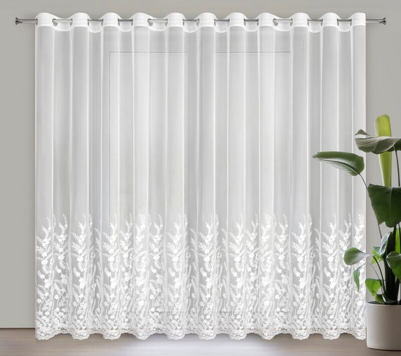 Firana gotowa Talina biała 300 x 250 cm – rozprasza światło