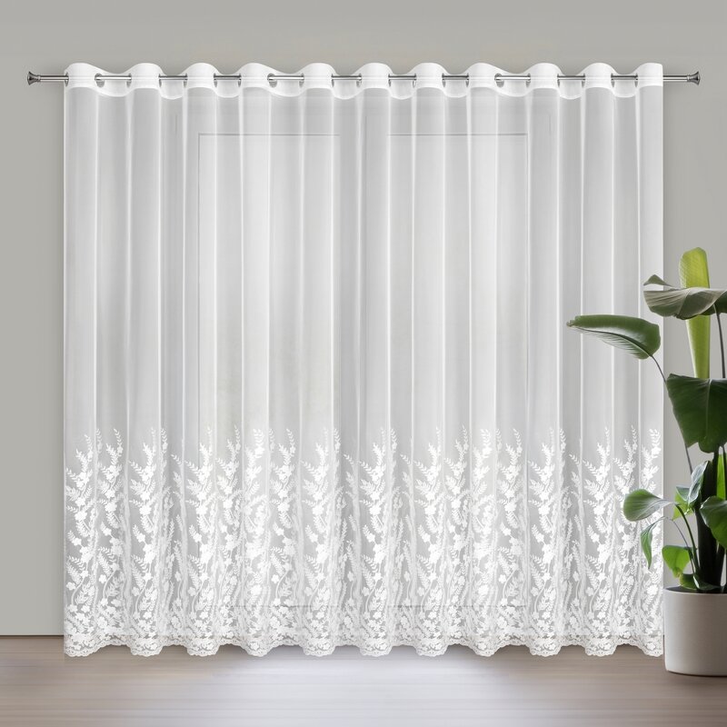 Firana gotowa Talina biała 300 x 250 cm – rozprasza światło