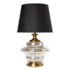 Lampa stołowa AMARI (02) czarna O 46 x 78 cm – do salonu i sypialni