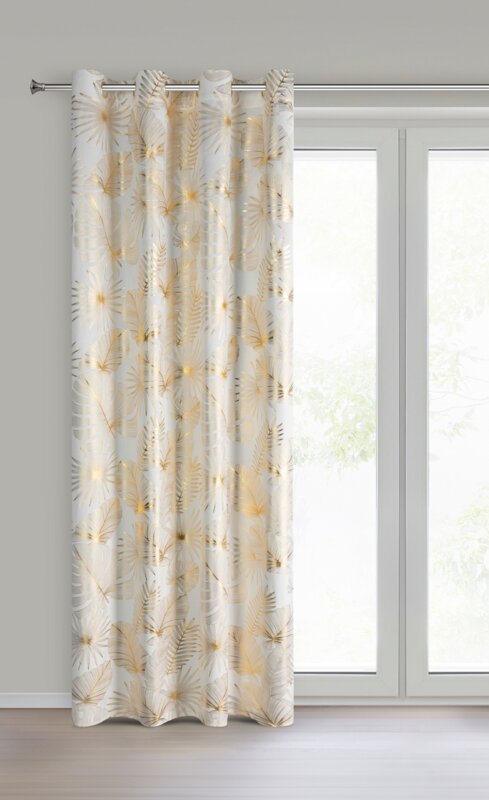 Zasłona gotowa Zaria biała 140 x 250 cm – dodaje blasku wnętrzu