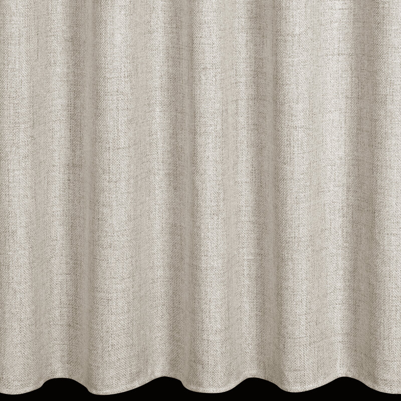 Zasłona gotowa eco jasnobeżowa 80 x 270 cm – zaciemniająca