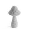 Figurka ceramiczna Eldo srebrna 10 X 7 X 13 CM – uroczy miś z różą