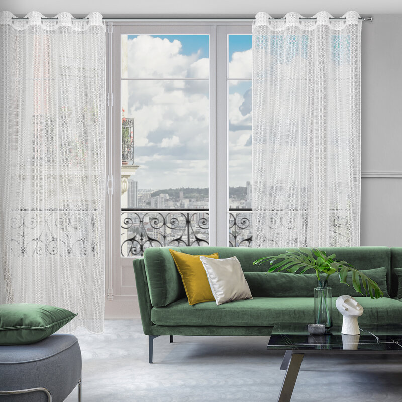 Zasłona gotowa Lara biała 140 x 250 cm – subtelnie filtruje światło
