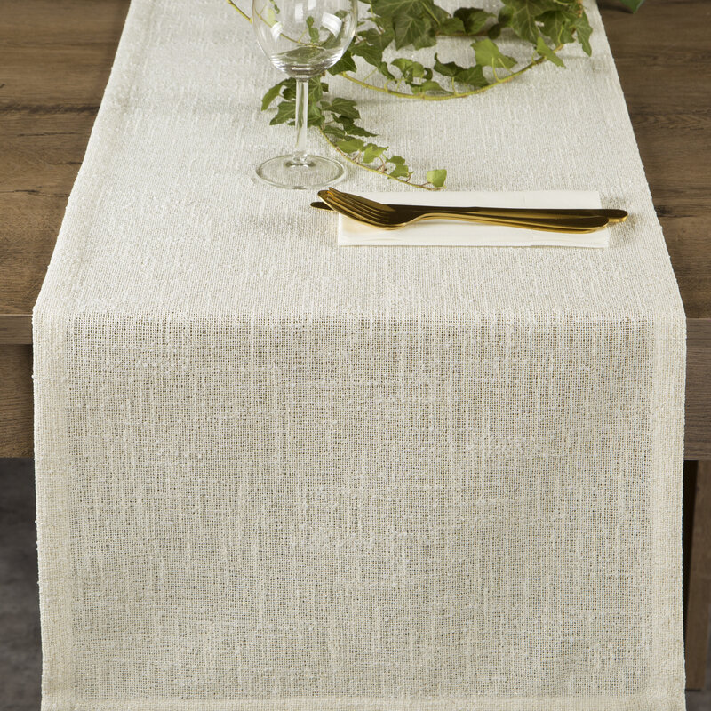 OBRUS INES 12 40 X 140 CM KREMOWY