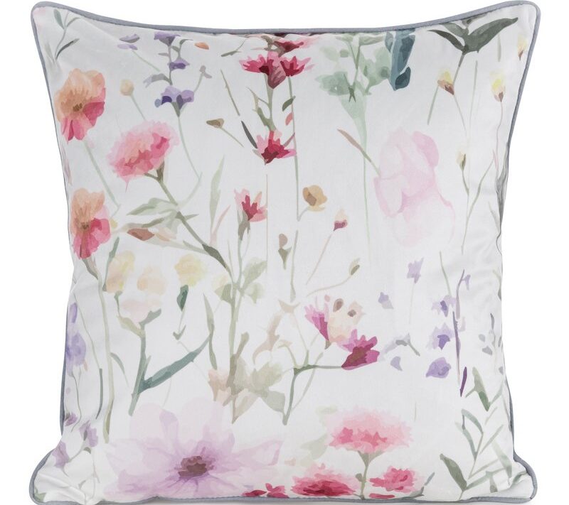 Poszewka Velvet SI/PO/VELVET biała 45x45 – subtelny akcent na kanapę