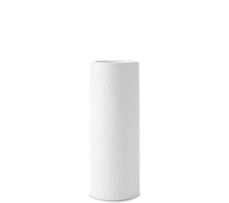 Wazon ceramiczny Riso biały fi 11 x 30 cm – na susze i kwiaty