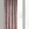 Zasłona gotowa pudrowy róż 140 x 270 cm – zaciemnienie sypialni