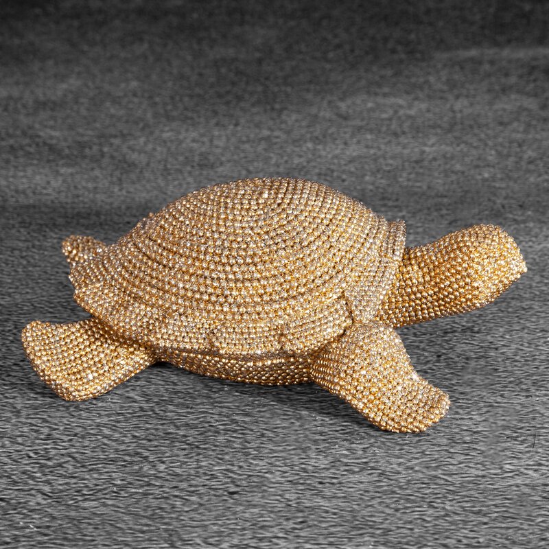 Figurka ceramiczna Eldo złota 14 x 12 x 5 cm – doda blasku wnętrzu