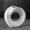 Wazon ceramiczny Riso biały 19 x 7 x 18 cm – na susze i kwiaty