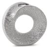 Wazon ceramiczny srebrny 23 x 9 x 22 cm – idealny na kwiaty