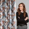 Zasłona gotowa Marila stalowa 140 x 270 cm – zaciemnia pomieszczenie