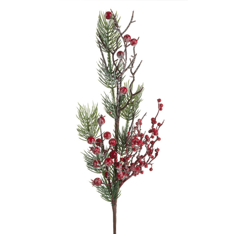 Gałązka świąteczna zielona 55 cm – idealna dekoracja