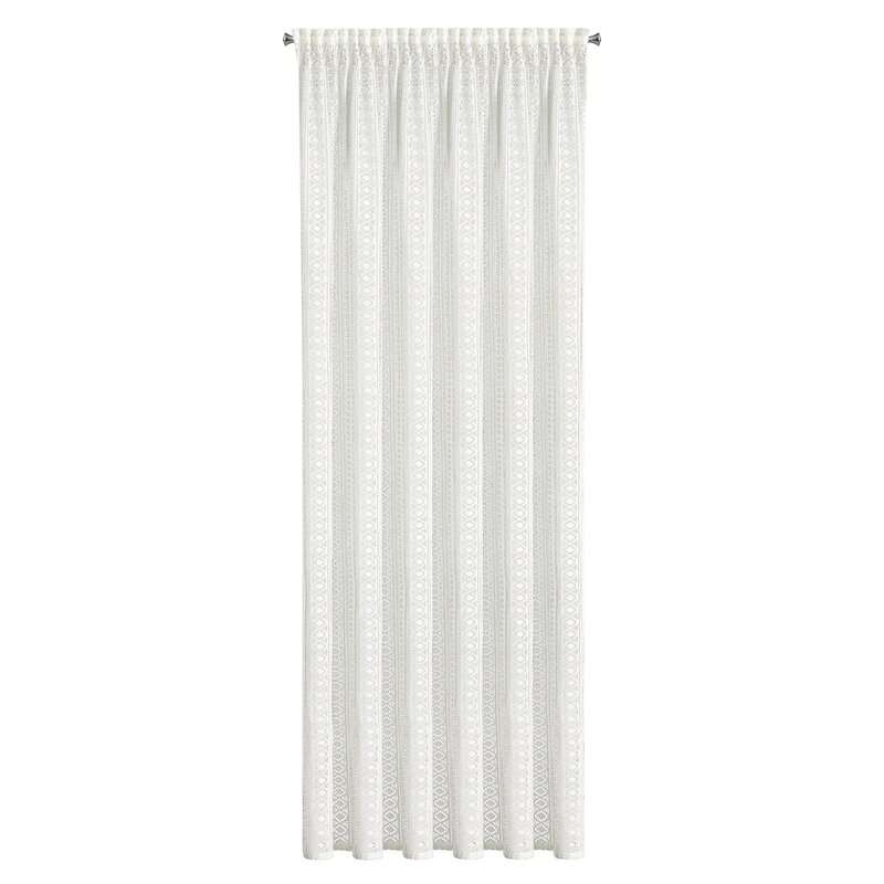 FIRANA GOTOWA LILIANA NA TAŚMIE 140 X 260 CM BIAŁY